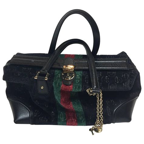 gucci purse black velvet